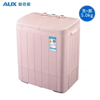 Household semi-automatic double barrel washing machine washing and dehydration portable washing machine 1