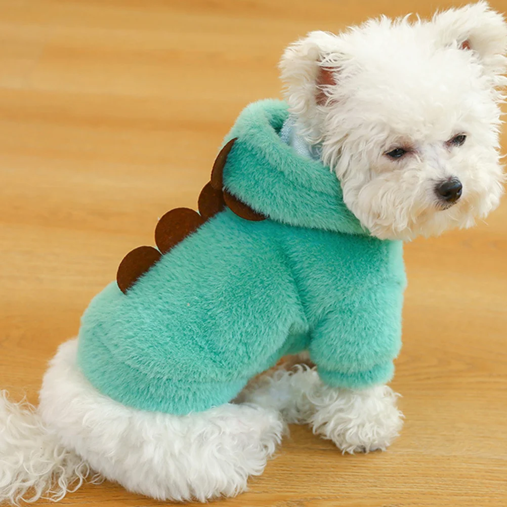 

Green Coat Pet Hoodie Sweatshirt Dog Cartoon Puppy Clothes Lovely Windproof Costume