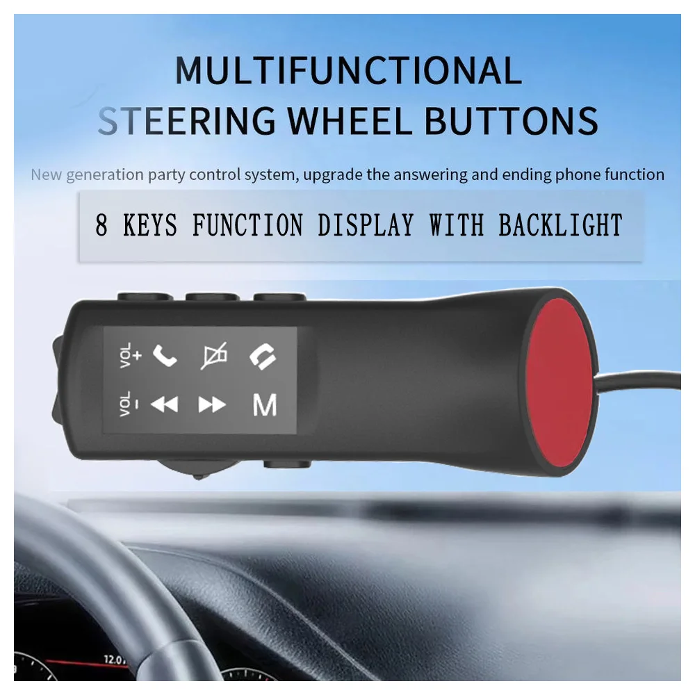 8 keys Steering Wheel button multifunctional Remote Controller Fit For Car Radio Navigation Support Varlous Wince Car Multimedia