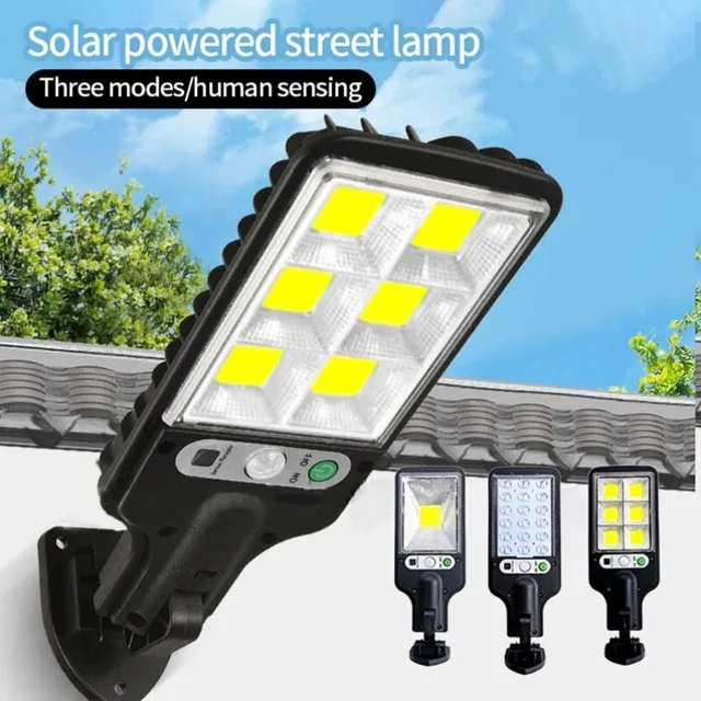 Solar Outdoor Led Courtyard Wall Lamp With 3 Mode Waterproof Motion Sensor Security Lighting Street Lights for Garden Patio Path 1