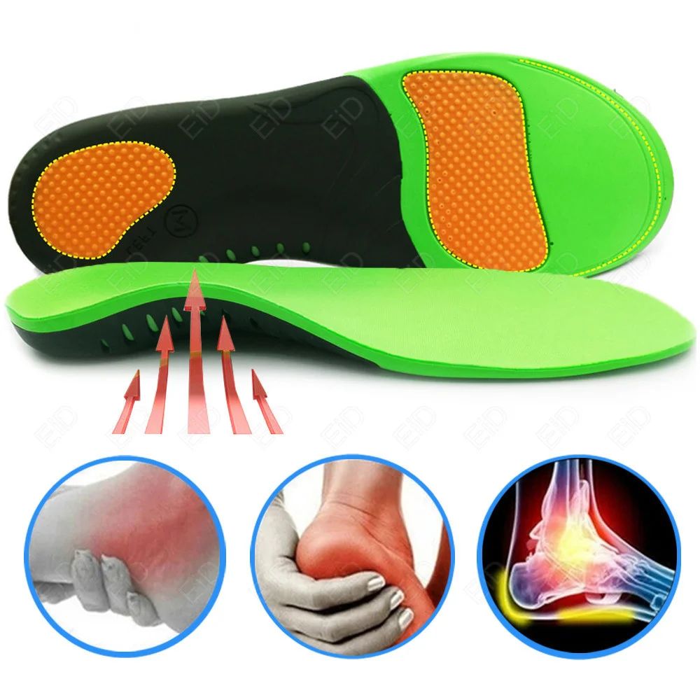 EiD Plus Größe Hochwertige orthopädische EVA-Einlegesohle für orthopädische Schuhe Sohle Einlegesohlen Plattfüße Fußgewölbeunterstützung für Männer Frauen Schuhpolster – Detail 24
