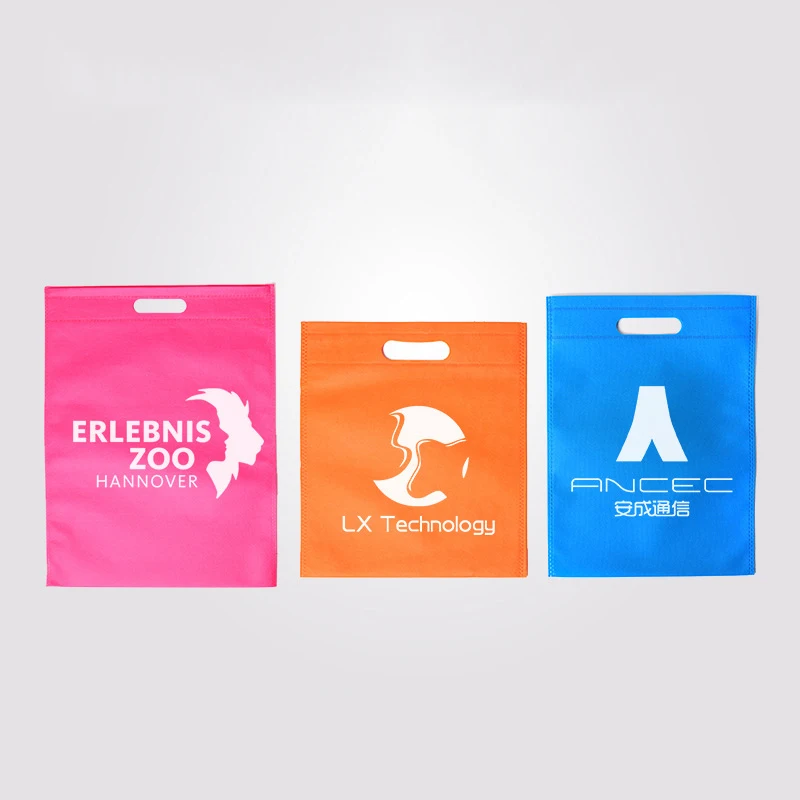 20/50pcs Reusable Non Woven Shopping Bag For Clothes Packaging Small Wholesale Businesses Customizable LOGO Cloth Fabric Bag 4