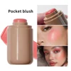 Magic Blush Stick 3-in-1 Cheek Lip Tinted Moistured Blush Stick Silky Brighten Blush Cream Blusher Cosmetics Tubes Matte Contour 2