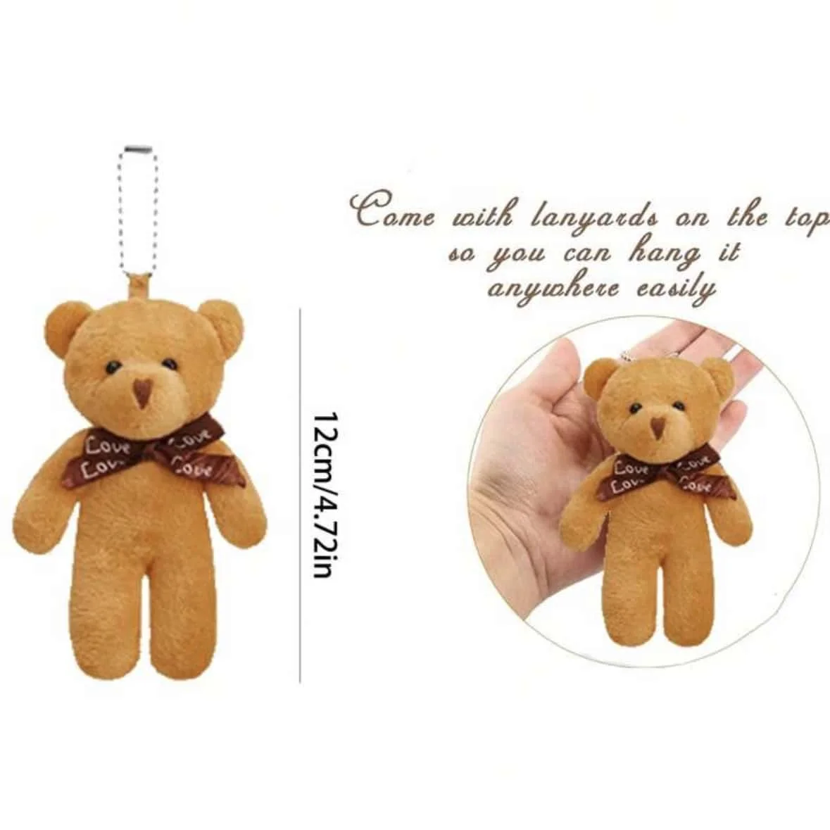 10 teile/paket 12 CM Paar Bär Blumenstrauß Puppen Mini Schaum Teddybären Plüsch DIY Valentines Blume Geschenke Verpackung Zugriffs teil – Detail 8