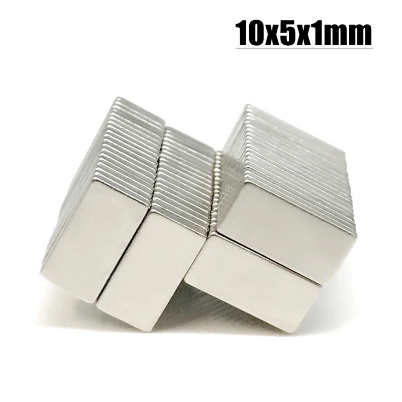 N35 Rectangular Neodymium Magnet 5-1000pcs/lot 10x5x1 mm neodymium magnets