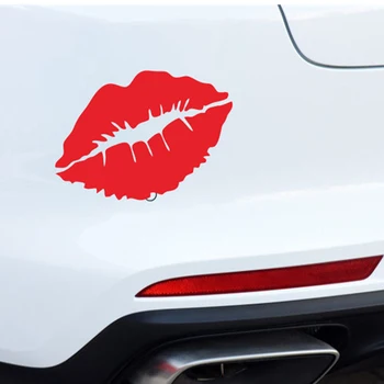 1 pz adesivi bacio labbra rosse car styling per auto paraurti auto finestra decalcomania del vinile decalcomanie decorazioni fai da te