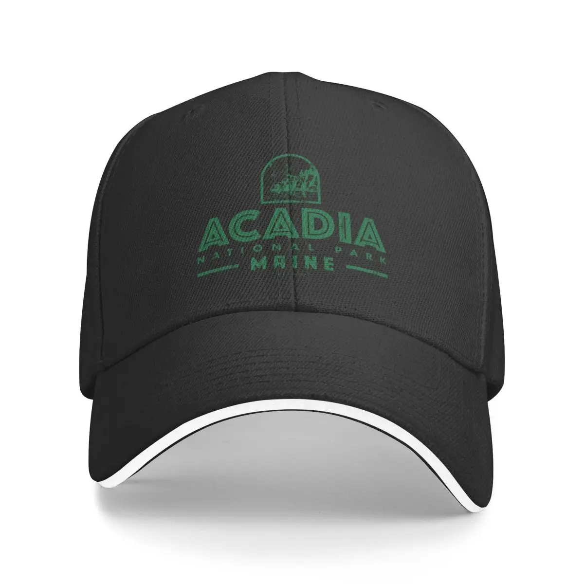 

New Acadia National Park - Coastline (Green) Baseball Cap Beach Bag sun hat Cosplay Hats Baseball Cap Mens Hat Women's