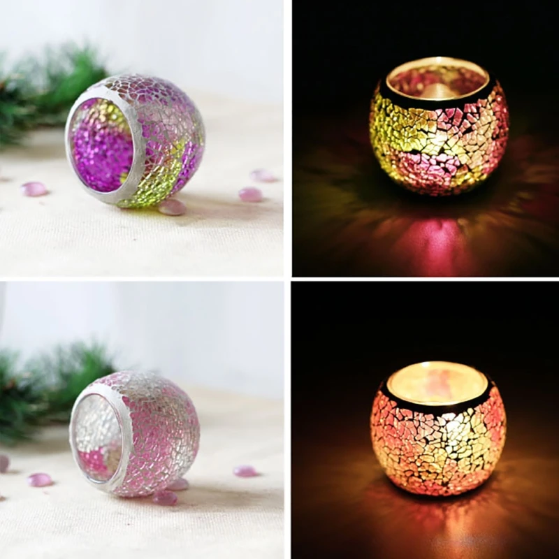 MINGZHE Portacandela in Vetro Mosaico, Ciotola Candela Tealight in Vetro Mosaico, Portacandela Modello Fiore Sole per Centrotavola Matrimoni Decorazioni per la Tavola di Casa MINGZHE Portacandela in Vetro Mosaico, Ciotola Candela Tealight in Vetro Mosaico, Portacandela Modello Fiore Sole per Centrotavola Matrimoni Decorazioni per la Tavola di Casa