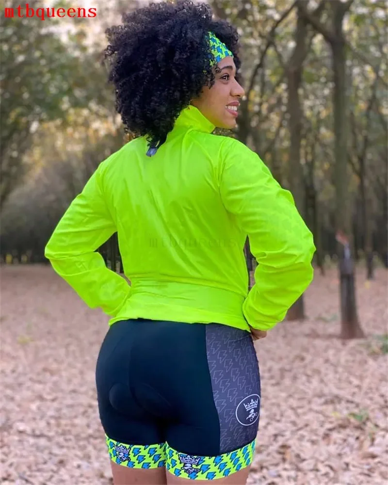 Mtbqueens-Chaqueta de ciclismo para mujer, Jersey fino de manga