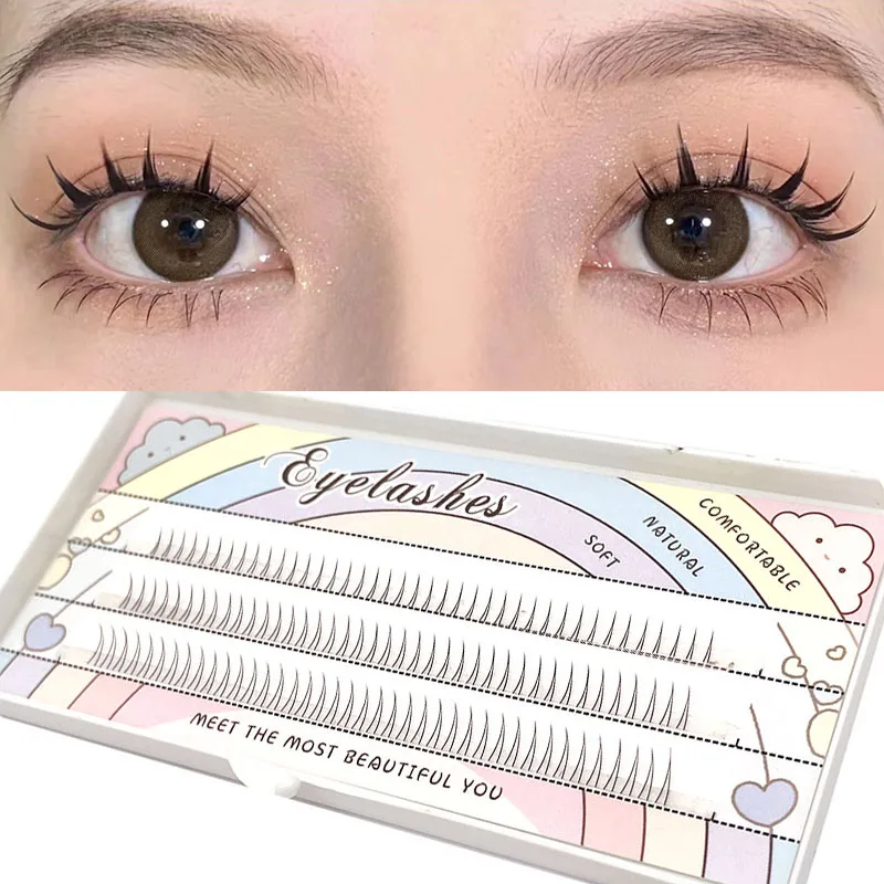 New 120 Clusters V Shape Lower Eyelashes Extension Under Eye Lashes