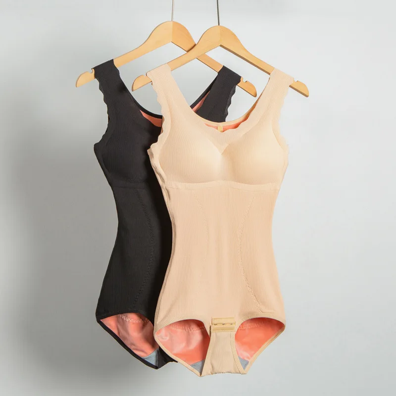 

QIWN 2023 She'sModa Winter Warm Thick Tank Bodysuit jumpsuit women Plus Size