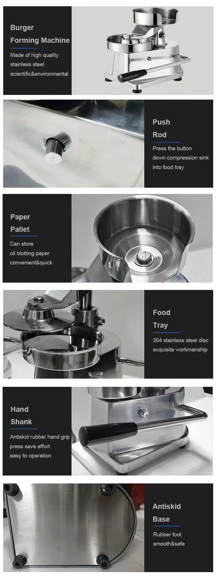 Hamburger Production Machine Meat Product Making Machines High Quality Hamburger
