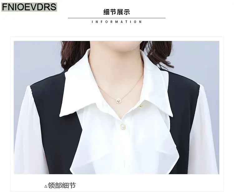 L-5XL Loose Clothes 2024 Women Spring Long Sleeve Elegant Ruffles White Shirts Casual Retro Tunic Peplum Tops And Blouses
