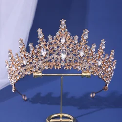 Elegant Baroque Bridal Tiara & Headdress for Weddings and Special Occasions (Golden)