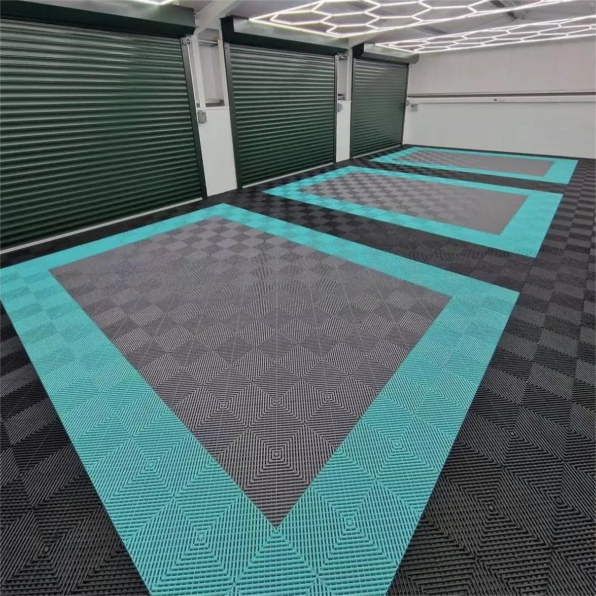 

Cheap Price Pp Interlocking Flooring Anti Slip Interlocking Drainage Garage Floor Tiles Plastic Floor Mat