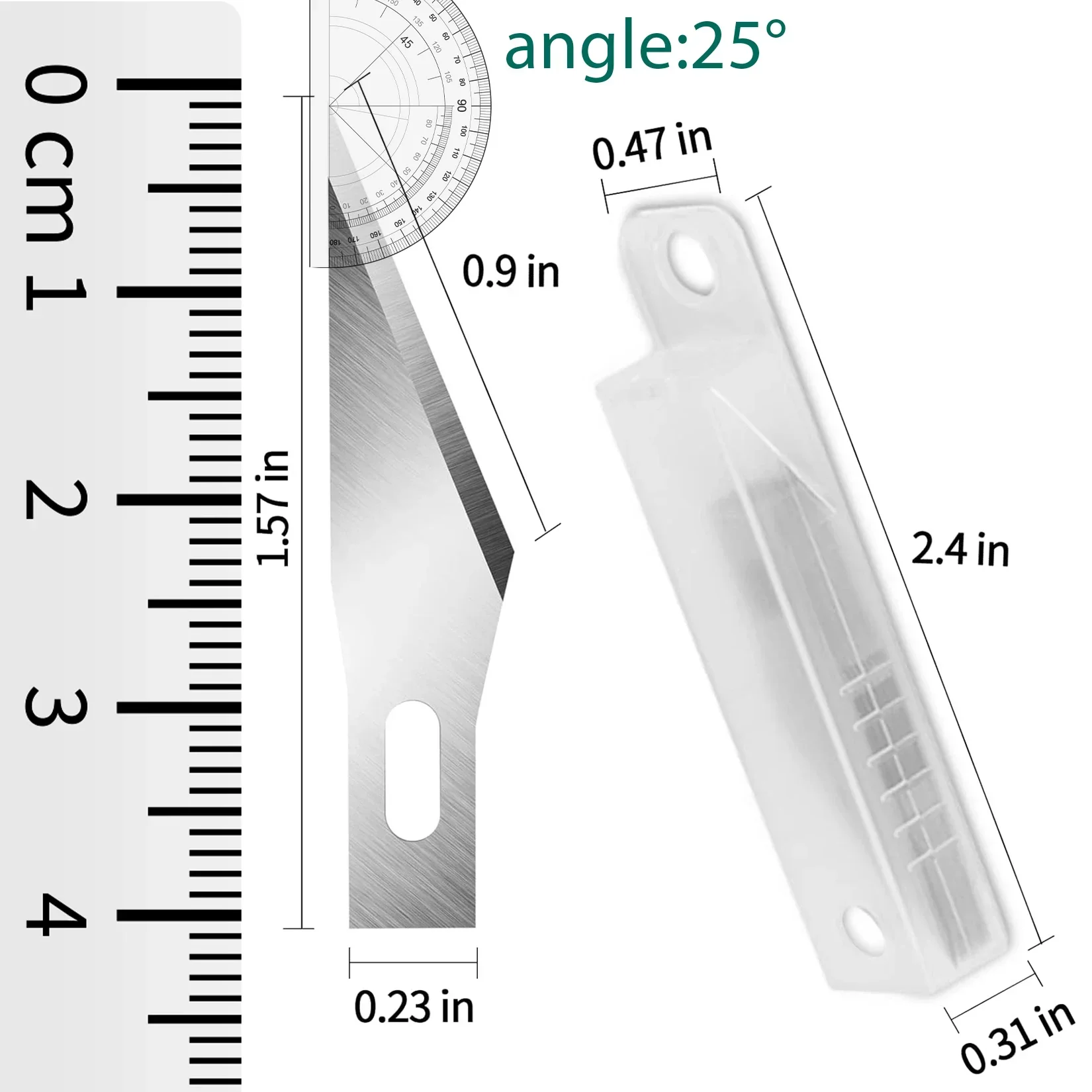 High Carbon Steel Exacto Blades, Craft Knife Blades, 100/200/300PCS Exacto Knife Blades 11,11 Exacto Knife Refill Blades