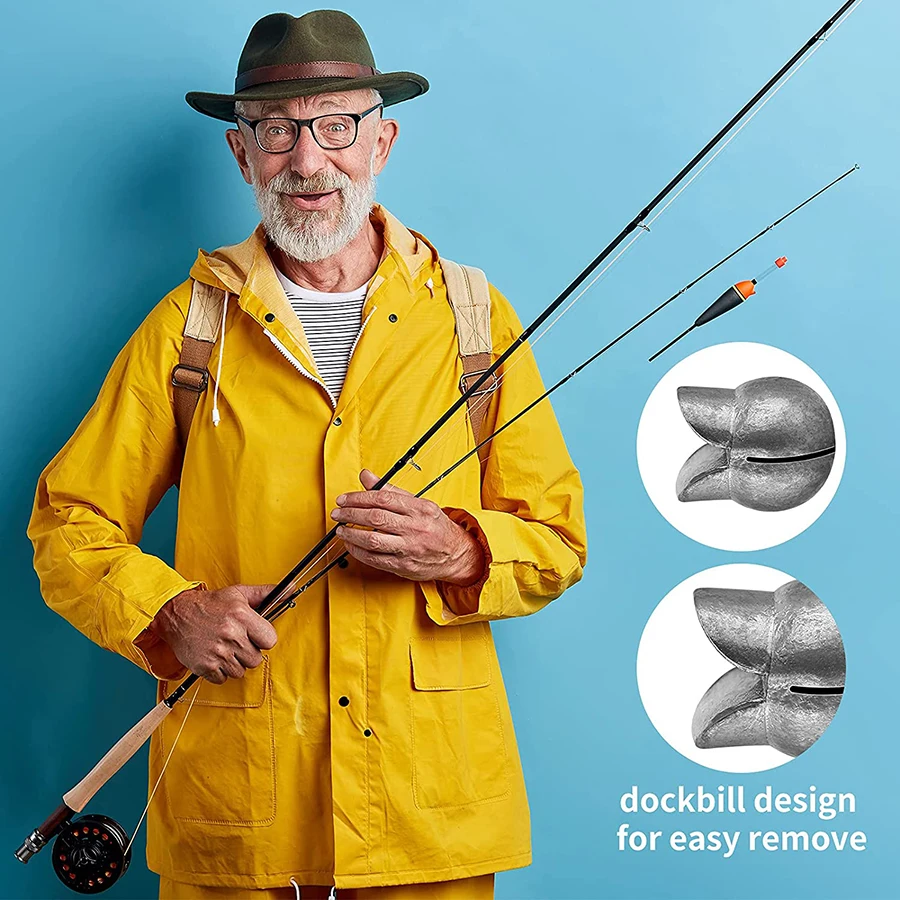 Removable Fishing Sinker Weight Kit, Round Split Shot Sinker, Egg Fishing  Tackle Set