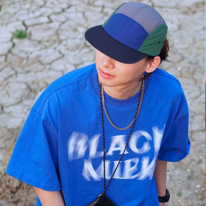America Summer Hip hop  Flat Baseball Cap for Men Women Hiking Camp Waterproof Cap Outdoors  Sun Hat  Fishing 5 Panel Cap 2