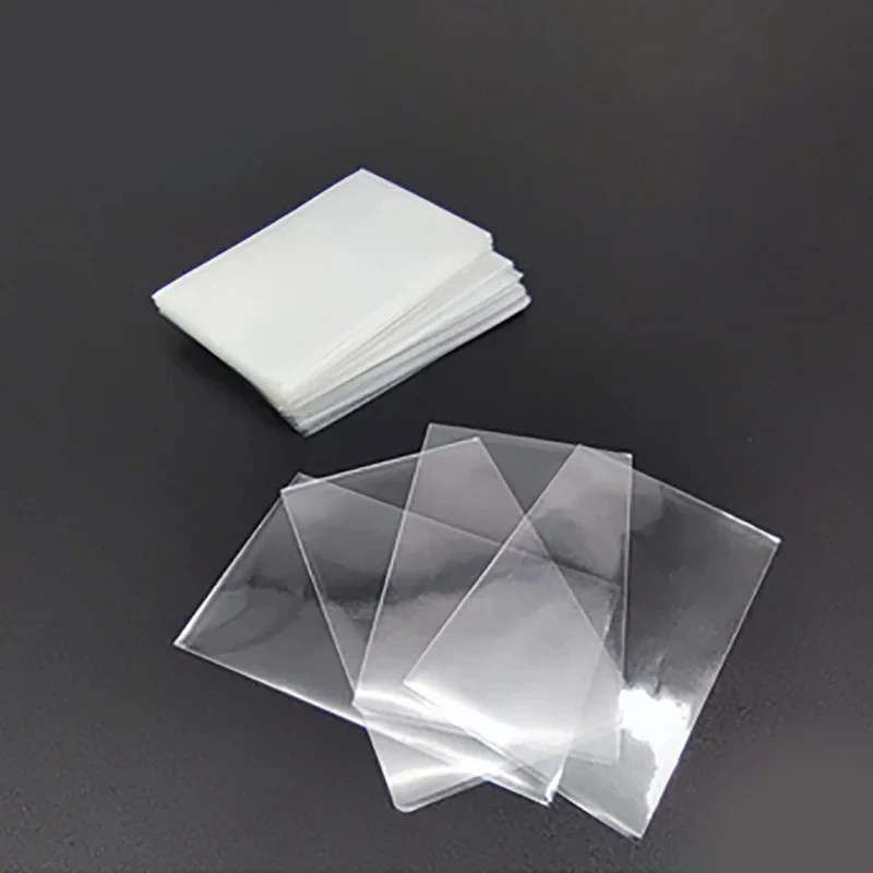Card Protectors Sleeves 50/100 Pcs Set Transparent Playing Card Cover Clear Protector For Pokemon Card Board Game ID Photo Cards Pouch Kit