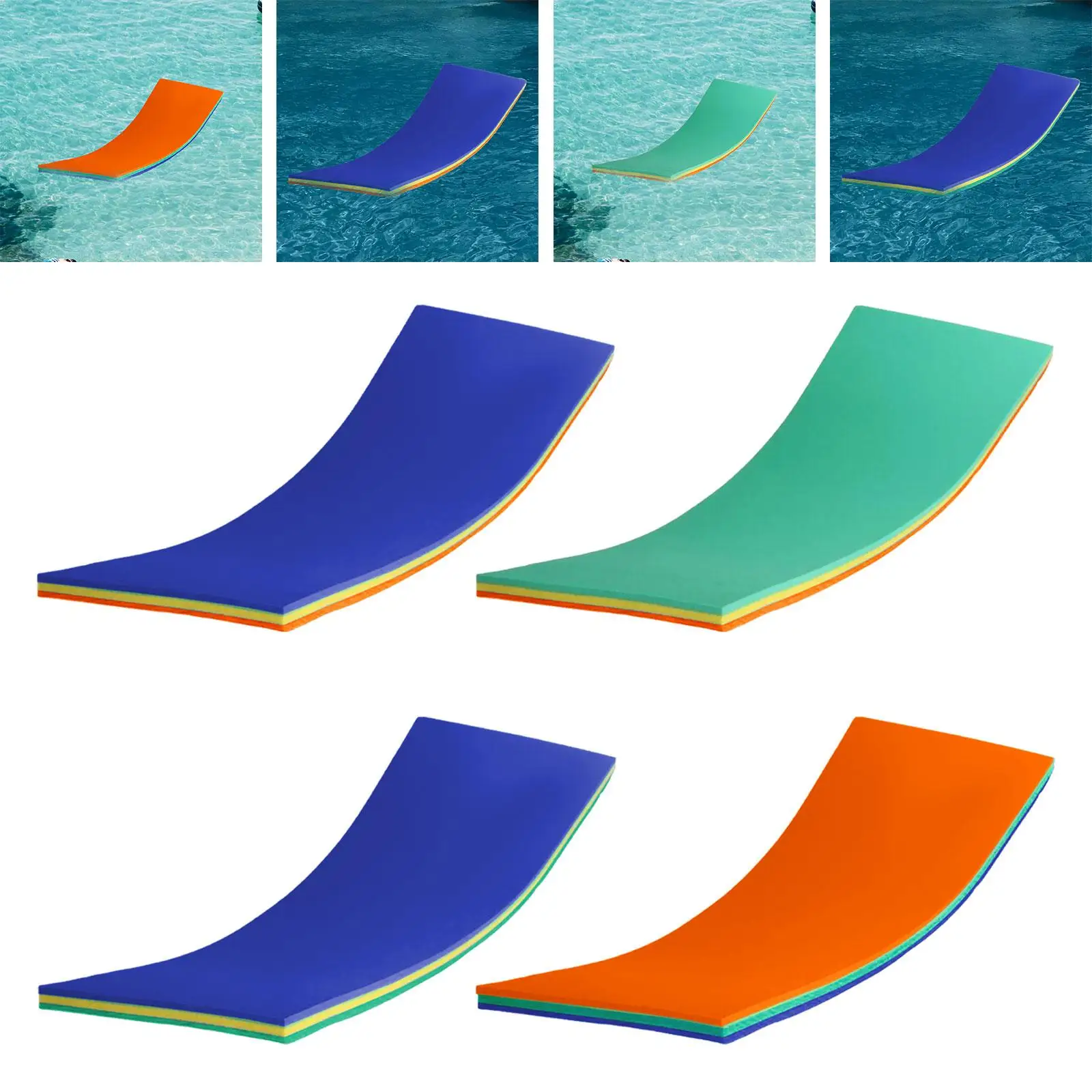 Water Floating Mat Floating Pad Float Blanket Roll up Mattress Premium Play