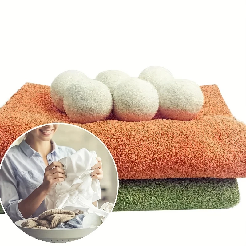 1/3/6PCS Wool Dryer Balls Fabric Virgin Reusable Softener Laundry 5cm Dry Kit Ball Practical Home Washing Balls Wool Dryer laundry ball