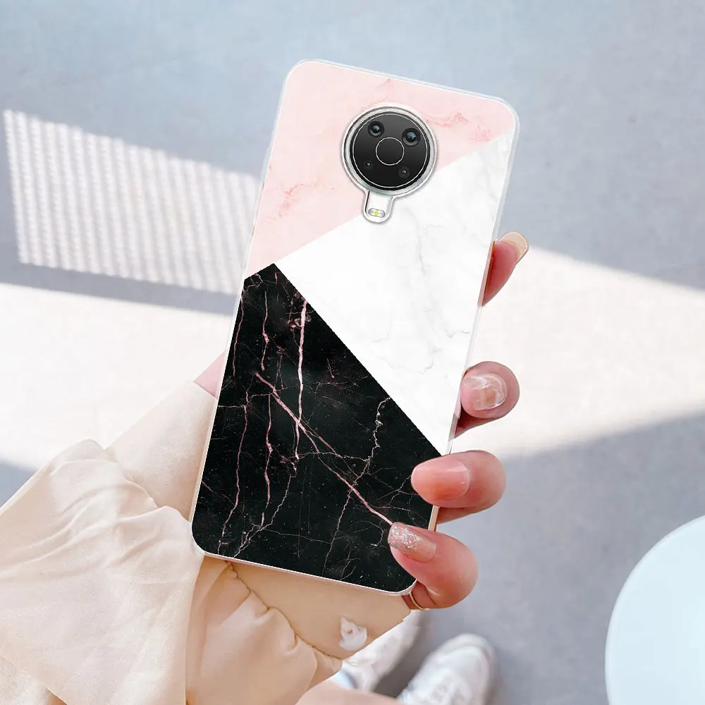 Elegant 6.52 Marble Clear TPU Silicone Soft Case - Flexible Protective Cover