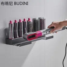 Apropriado para dyson airwrap wall-mounted curling armazenamento rack suporte colado curling ferramenta organizador acessórios do banheiro