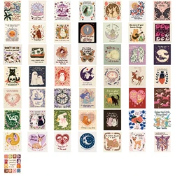 Inspirational Aesthetic Sticker Set: Versatile Decorative Stickers (50pcs All)