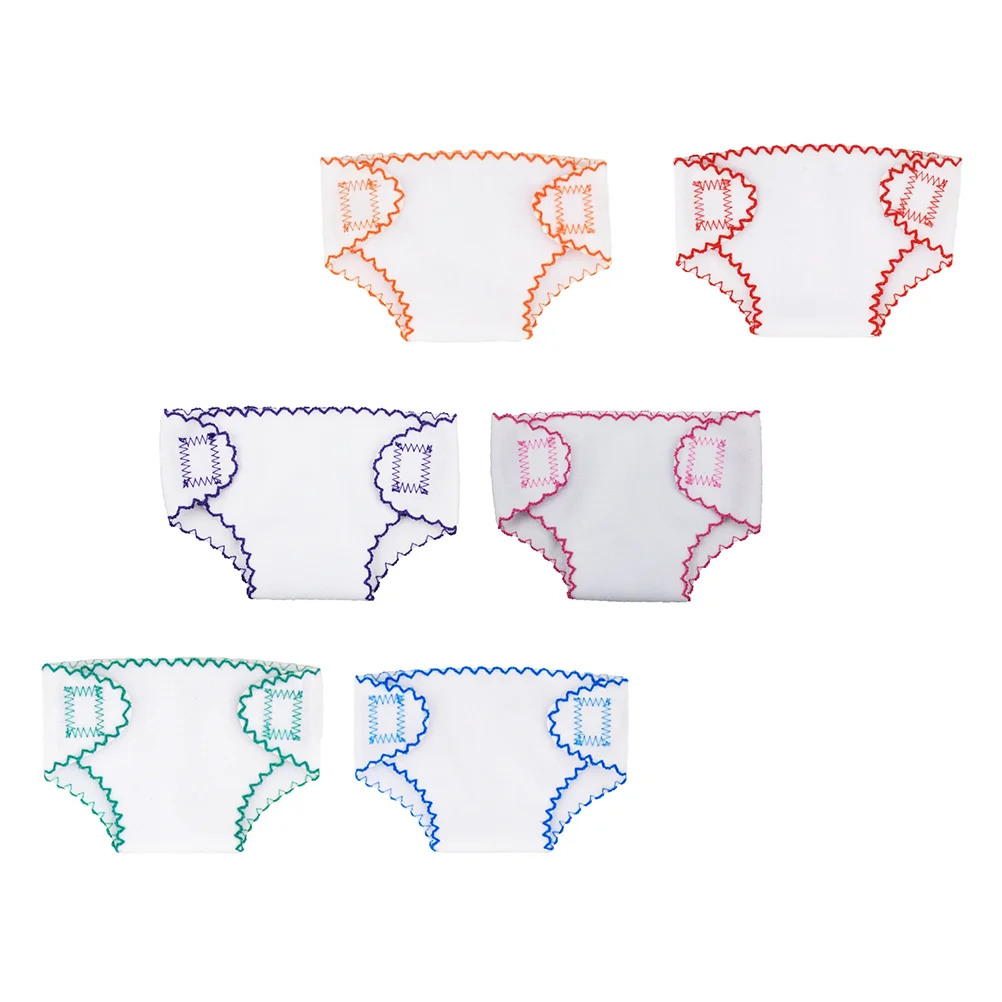 

Inch American Doll Diaper Cute Baby Doll Nappies Changing Pants Underwear Dollhouse Accessories Girls Pretend Play Toys