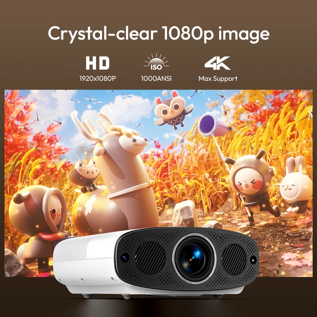Full HD Projector A22 4K Video Smart TV for Home WIFI 1080P 1000 3