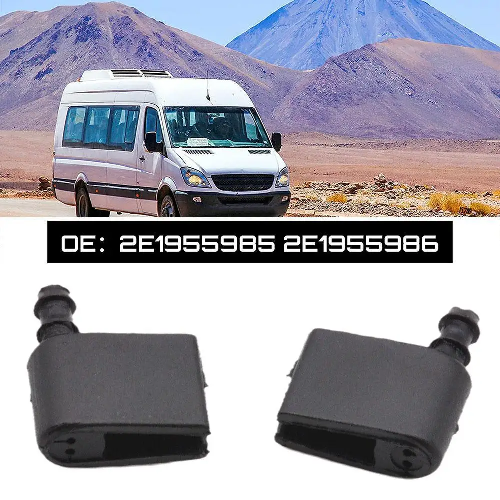 2pcs Windshield Wiper Washer Nozzle Spray Jet For Mercedes Sprinter 2500 3500 Crafter 2E1955985 2E19559862 F5A2