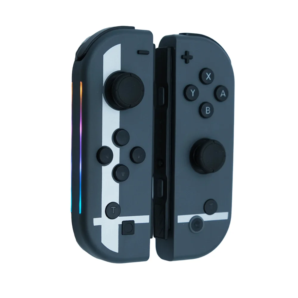 بديل لجهاز Switch JoyCon، JC112 وحدة تحكم لاسلكية يسار ويمين لجهاز Nintendo Switch/OLED/Lite، مع 6 محاور، RGB، إيقاظ
