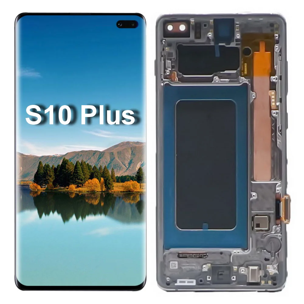 Original-6-4-AMOLED-LCD-For-SAMSUNG-Galaxy-S10-PLUS-SM-G9750-G975F ...