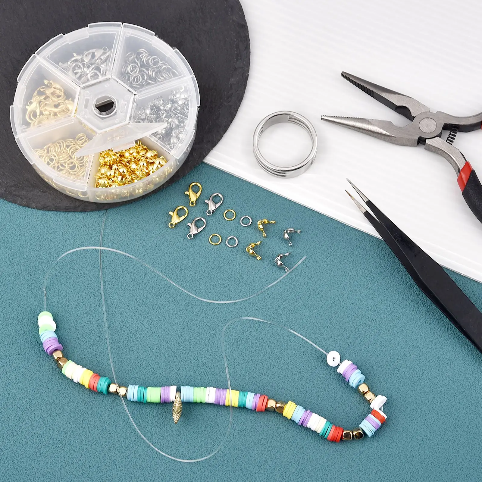 Jump Rings for Jewelry Making Necklace Repair Kit Jewelry Making Supplies  with Jump Rings Lobster Clasps Necklace Chain - AliExpress