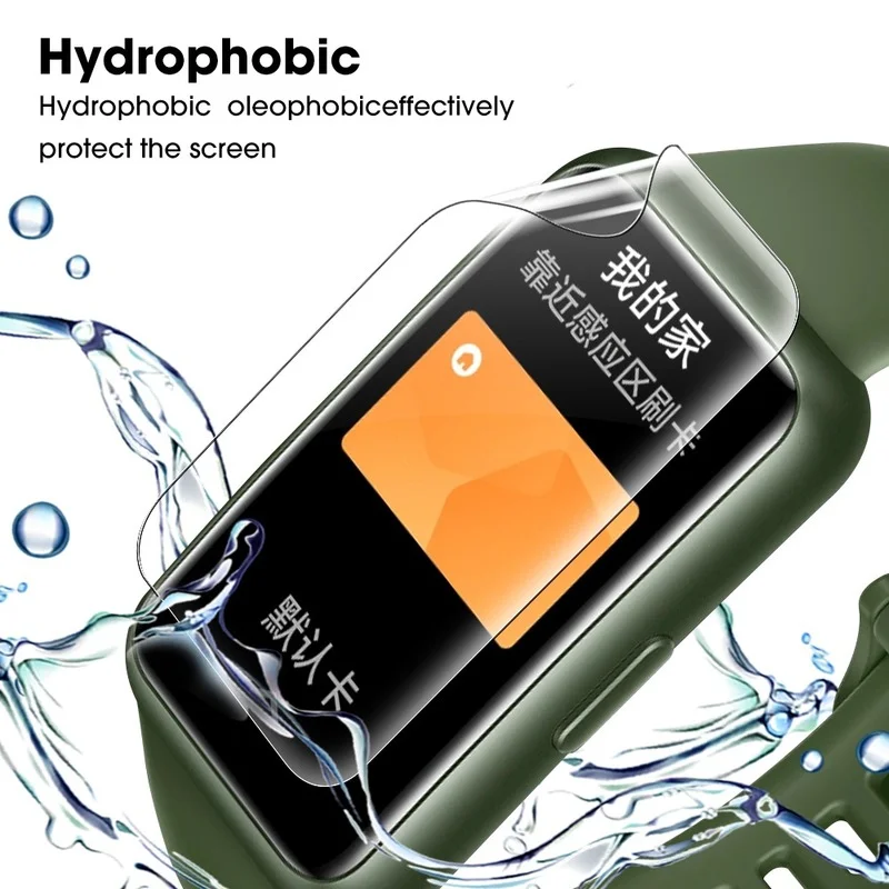 1-10PCS Soft Hydrogel Film for Huawei Band 7 9D Curved Screen Protective Film for Huawei Honor Band 6 Smart Wristband Not Glass