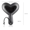 19cm Heart Shape Mini Paddle Riding Crops Flogger Horsewhips Spikes Leather Spanking Paddle Slapper Dressage Whips 4