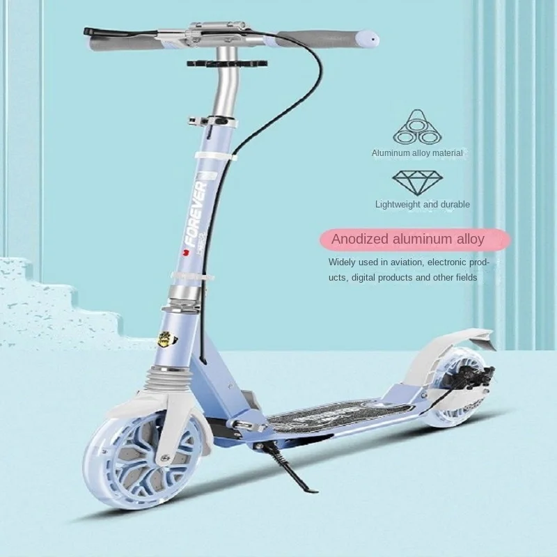 Motion Foldable Scooter Aluminum Alloy Material Suitable Children Adolescents Lightweight Durable Easy Sliding TULX