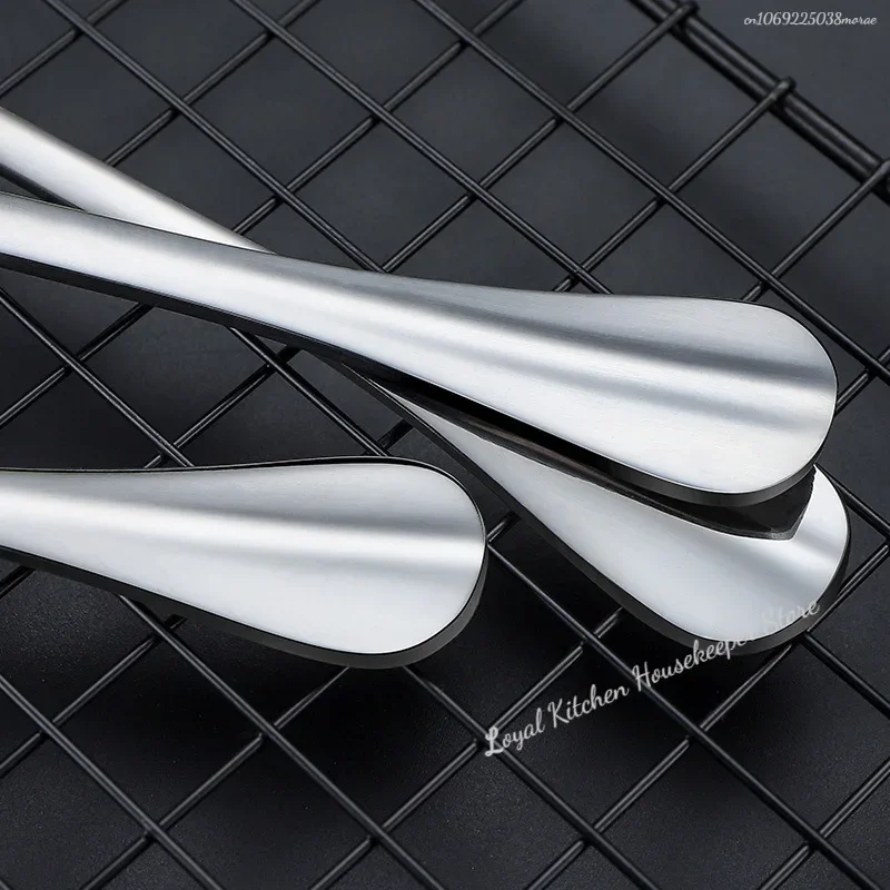 Large Stainless Steel Spoon Long Handle Spoons Kitchen Cutlery Rice Dumpling Porridge Soup Scoops Restaurant Tableware