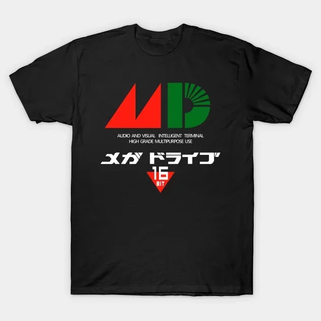 2022 Uomo Estate Black Street Fashion Hip Hop Mega Drive-Giapponese Genesis B Sega T-Shirt T-Shirt In Cotone Magliette A Maniche Corte