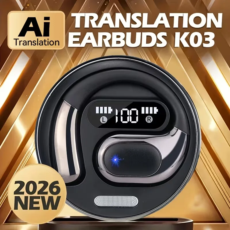 TWS Sports Wireless Bluetooth Headphones AI Translator Earbuds In-Ear Noise Reduction Microphone 1