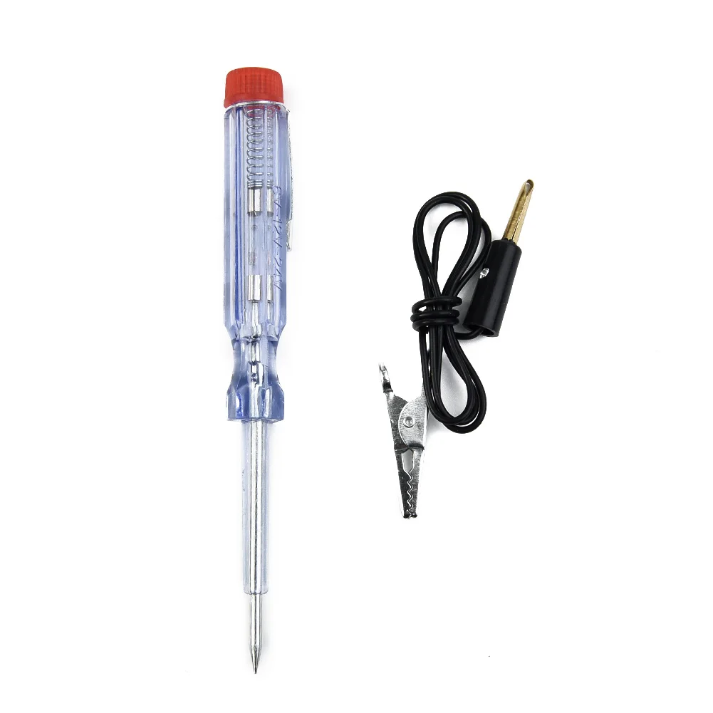 Car System Test Probe Lamp Pen With Alligator Clip Auto Car Light Circuit Tester Lamp 6/12/24V DC Voltage Circuit Tester Tools images - 6