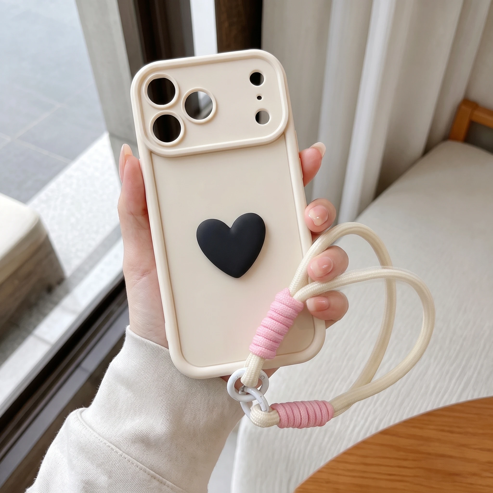 Candy Cover Cute 3D Love Heart Silicone Phone Case