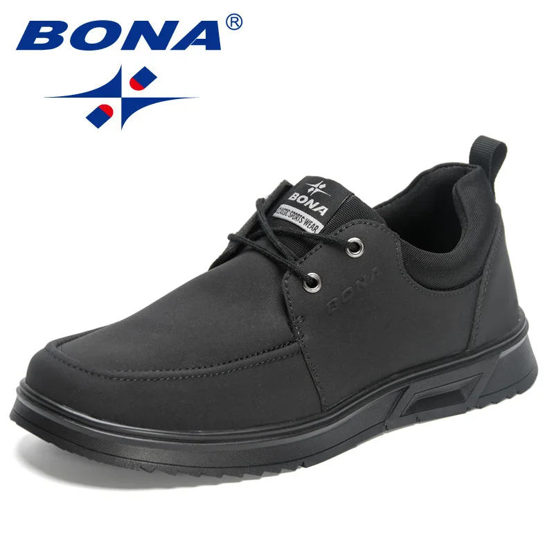 

BONA 2023 New Designers Handmade Leather Shoes Men Casual Sneakers Comfort Business Loafer Shoes Man Walking Footwear Mansculino