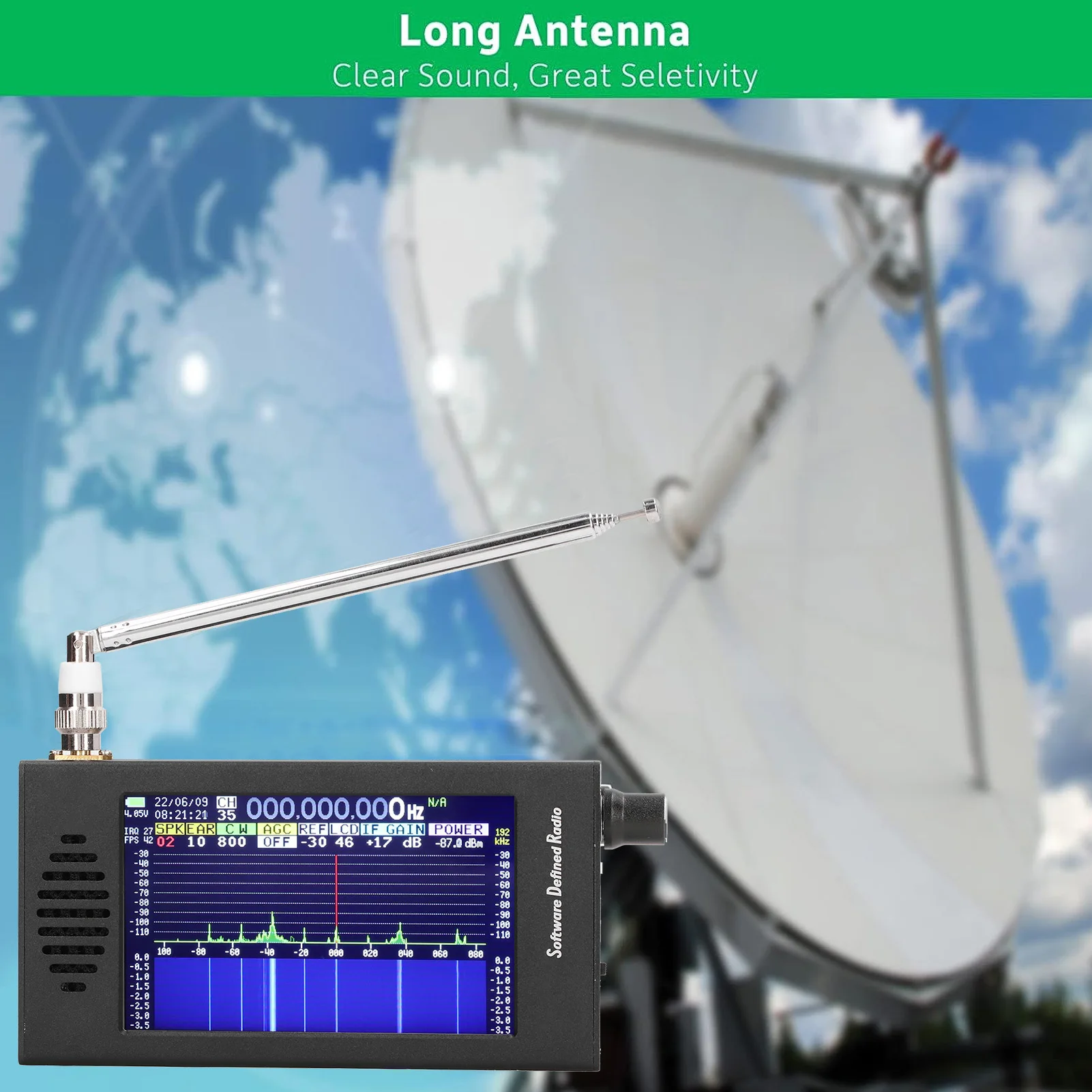 Ricevitore SDR Touch Screen - Con Processore STM32H743 480 MHz | Per Radio Amatoriali