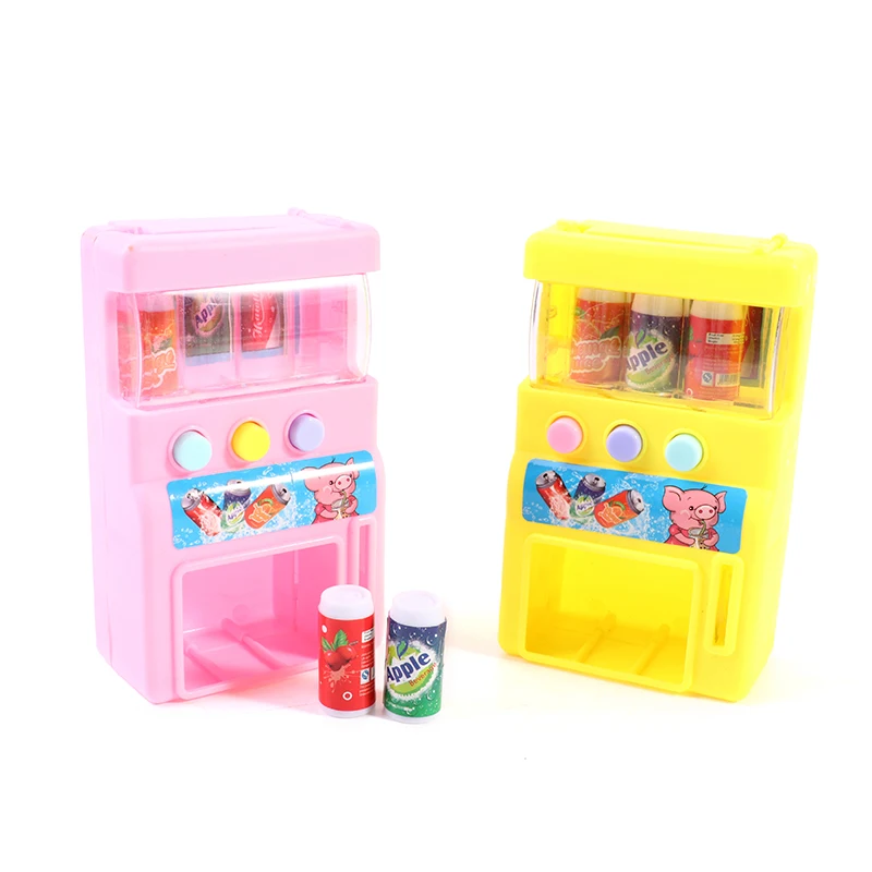 Kids Simulation Self-service Vending Machine with Mini Coins Drinks Play Toys 3