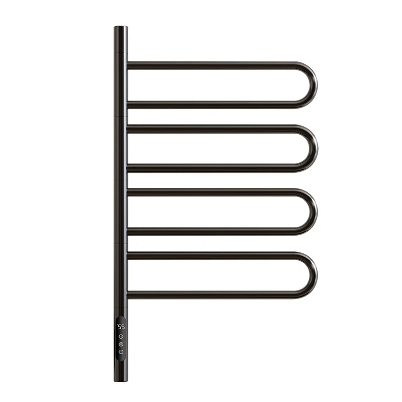 เครื่องอุ่นผ้าเช็ดตัวไฟฟ้าเกรดโรงแรมพร้อมตัวจับเวลาติดผนังอุ่น Bath Rack เครื่องเป่าและเครื่องทําความร้อนชั้นวางผ้าเช็ดตัวสําหรับห้องน้ํา 1