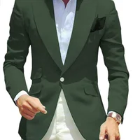 Pink Slim Fit Blazer for Men Peak Lapel Single Breasted Elegant Dinner Jacket Smoking Suit for Wedding And Business