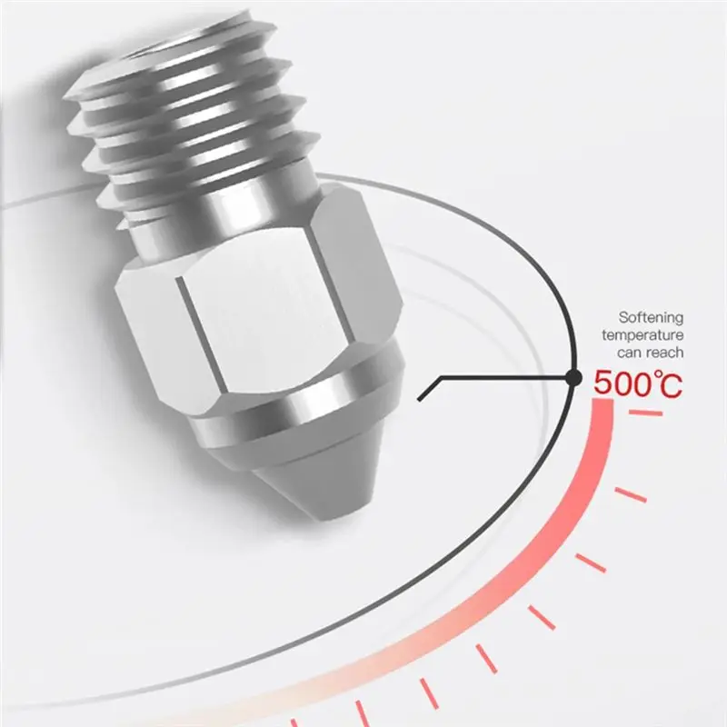 새로운 Shown-3D 프린터 부품 MK-노즐 부품 키트 0.25/0.4/0.6/0.8Mm 5PCS/세트 Ender-3 시리즈 3D 프린터용