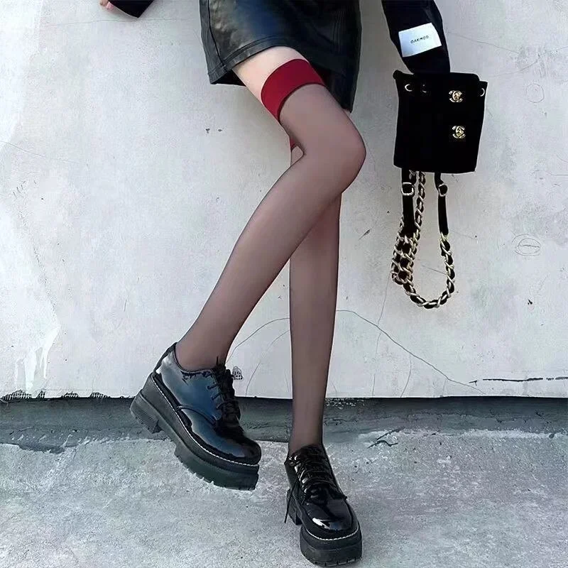 Sexy Red Edge Over The Knee Long Socks Got