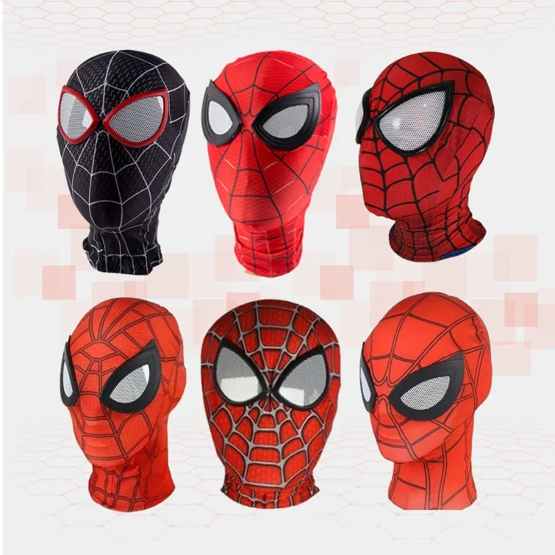Film Spiderman Costume Cosplay Supereroe Spidermen Venom Mask Child Stage Performance Copricapo Halloween Carnival Party